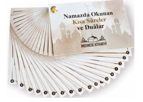 Namazda Okunan Kısa Sureler ve Dualar - Kartela