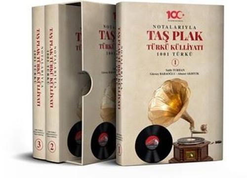 Notalarıyla Taş Plak Türkü Külliyatı 1001 Türkü Seti - 3 Kitap Takım (Ciltli)