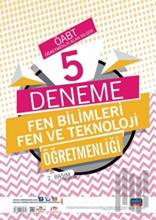 ÖABT Fen Bilimleri Fen ve Teknoloji Öğretmenliği 5 Deneme