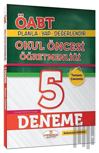 ÖABT Okul Öncesi Öğretmenliği Çözümlü 5 Deneme