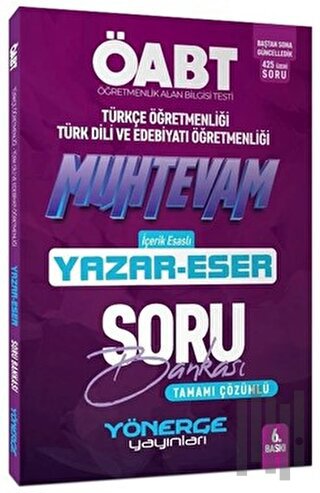 ÖABT Türkçe-Edebiyat Muhteva Yazar Eser Soru Bankası Çözümlü