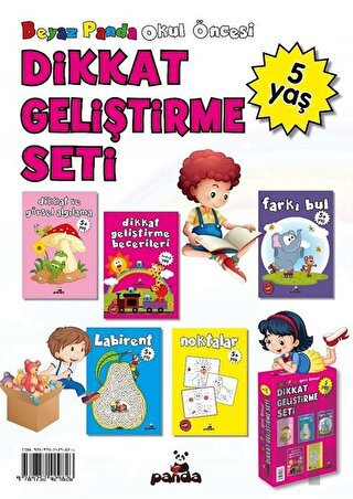 Okul Öncesi 5 Yaş Dikkat Geliştirme Seti (5 Kitap)