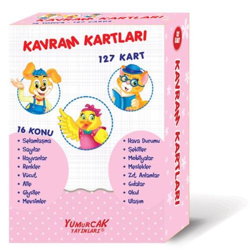 Okul Öncesi Çocuklar İçin Kavram Kartları 127 Kart | Kitap Ambarı