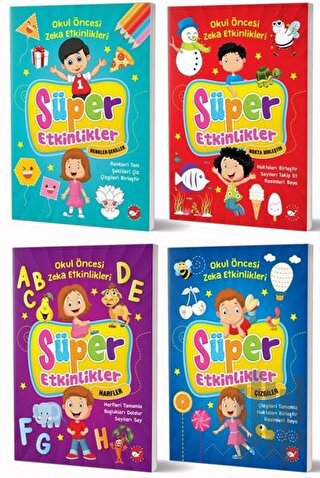 Okul Öncesi Zeka Geliştiren Etkinlik Kitapları Seti (4 Kitap Takım)