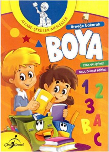 Örneğe Bakarak Boya Alfabe - Şekiller - Meslekler | Kitap Ambarı
