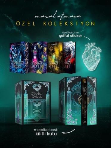 Ötanazi Okulu Serisi - Yan Boyamalı Kilitli Özel Koleksiyon Seti - 4 Kitap Takım - Kutulu (Ciltli)