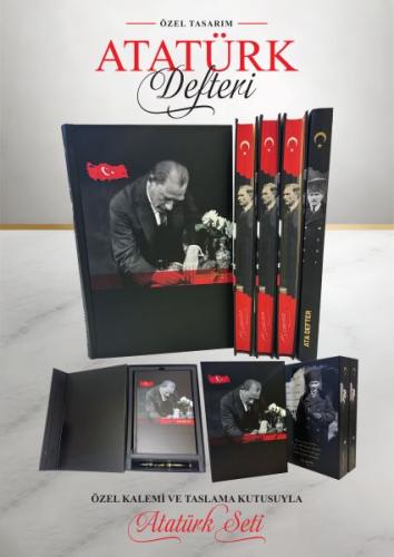 Özel Tasarım Kutulu Atatürk Defteri ve Kalem | Kitap Ambarı
