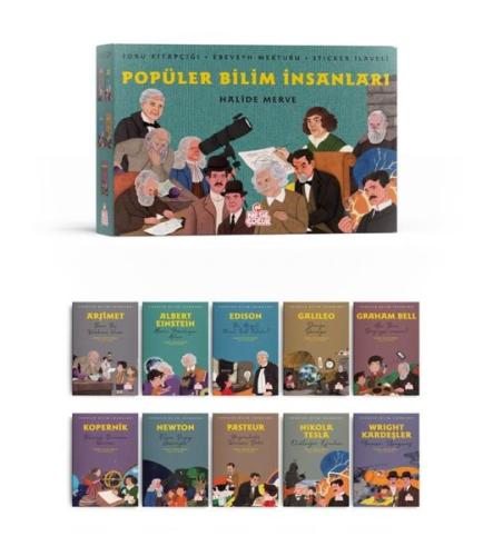 Popüler Bilim İnsanları Seti - 10 Kitap Takım+Soru Kitapçığı - Ebeveyn