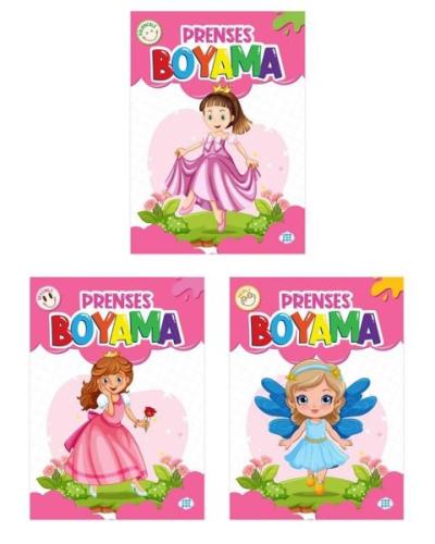 Prenses Boyama Kitabı (3 Kitap) | Kitap Ambarı