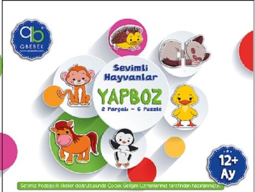 Q Bebek Sevimli Hayvanlar Yapboz-2 Parçalı 6 Puzzle | Kitap Ambarı