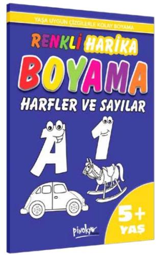 Renkli Harika Boyama Harfler ve Sayılar (5+Yaş) | Kitap Ambarı