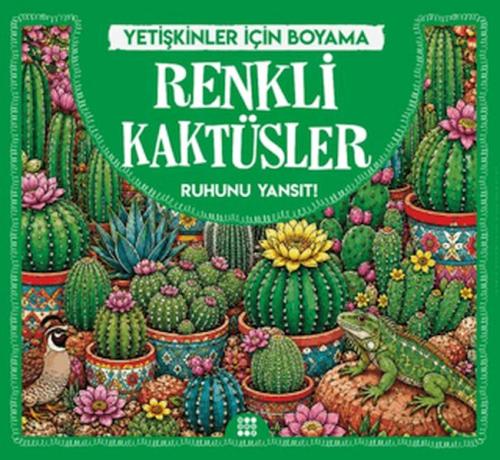 Renkli Kaktüsler & Yetişkinler için Boyama