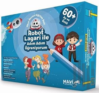 Robot Lagari ile Adım Adım Öğreniyorum - Okul Öncesi Eğitim Seti 60 Ay ve Üstü