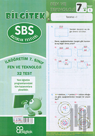 SBS Hazırlık Testleri Fen ve Teknoloji 7. Sınıf 32 Test | Kitap Ambarı