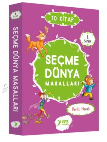 Seçme Dünya Masalları 1. Sınıf Renkli Heceli Düz yazı 10 Kitap | Kitap