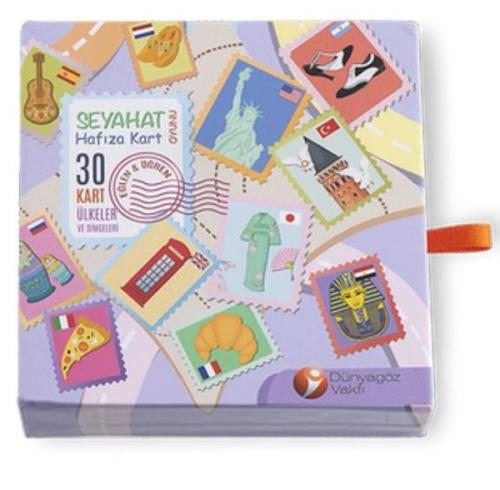 Seyahat Hafıza Kart Oyunu - 30 Kart Ülkeler ve Simgeleri