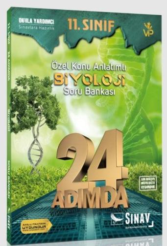 Sınav 11.Sınıf Biyoloji 24 Adımda Özel Konu Anlatımlı Soru Bankası
