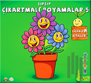 Şıpşıp Çıkartmalı Boyamalar 5 - Çiçekler Bitkiler