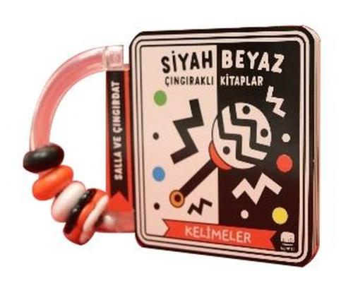 Siyah Beyaz Çıngıraklı Kitaplar Kelimeler | Kitap Ambarı