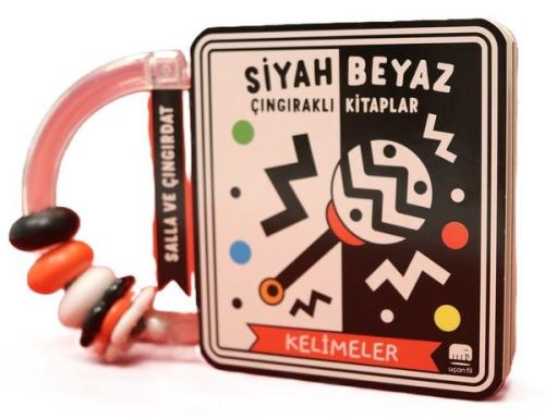 Siyah Beyaz Çıngıraklı Kitaplar - Kelimeler (Ciltli)