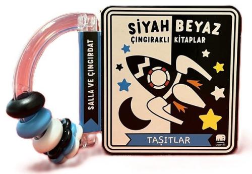 Siyah Beyaz Çıngıraklı Kitaplar - Taşıtlar (Ciltli)