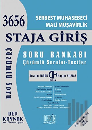 SMMM Staja Giriş Soru Bankası | Kitap Ambarı