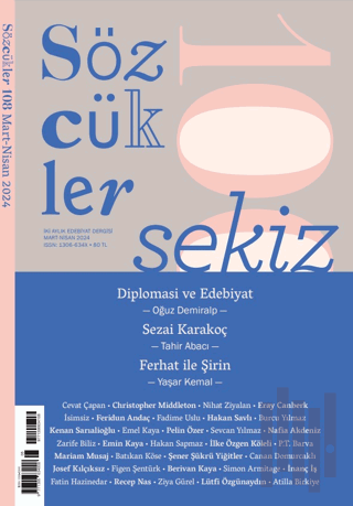 Sözcükler Dergisi 108. Sayı Mart - Nisan 2024 | Kitap Ambarı