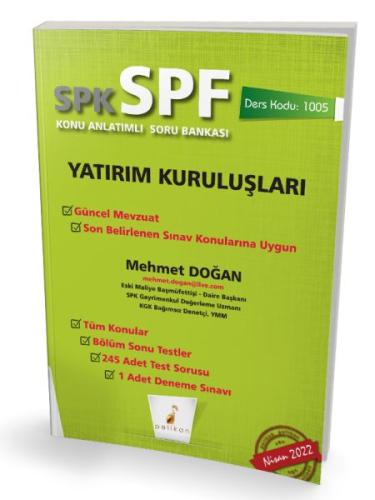 SPK - SPF Yatırım Kuruluşları Konu Anlatımlı Soru Bankası | Kitap Amba