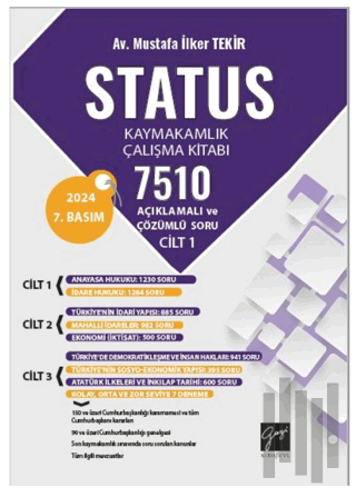 Status Kaymakamlık Çalışma Kitabı 7510 Açıklamalı Ve Çözümlü Soru