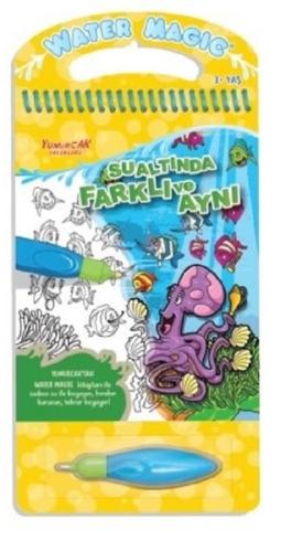 Sualtında Farklı ve Aynı-Water Magic-Özel Kalemli Boya Kitabı | Kitap 