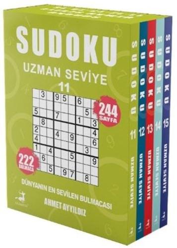 Sudoku - Uzman Seviye Seti - 5 Kitap Takım 11 - 12 - 13 - 14 - 15 | Ki