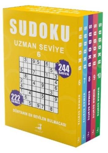 Sudoku - Uzman Seviye Seti - 5 Kitap Takım 6 - 7 - 8 - 9 - 10 | Kitap 