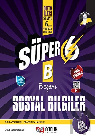 Süper 6 Sosyal Bilgiler Başarı Yeni Nesil Soru Kitabı