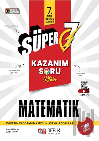 Süper 7 Matematik Kazanım Soru Kitabı | Kitap Ambarı