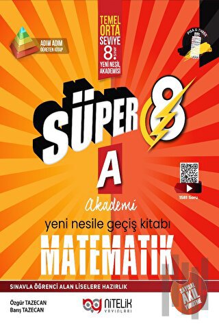 Süper 8 Matematik A Yeni Nesile Geçiş Kitabı | Kitap Ambarı