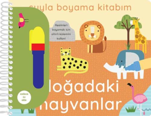 Suyla Boyama Kitabım - Doğadaki Hayvanlar | Kitap Ambarı