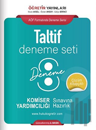 Taltif Komiser Yardımcılığı Sınavına Hazırlık Deneme Seti