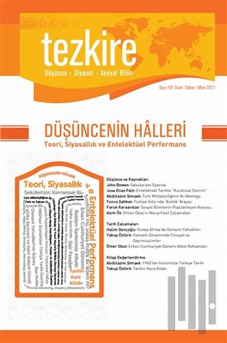 Tezkire Dergisi Sayı: 59 Ocak-Şubat-Mart 2017