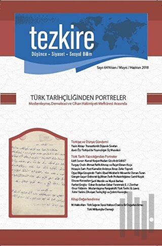 Tezkire Dergisi Sayı: 64 Nisan - Mayıs - Haziran 2018