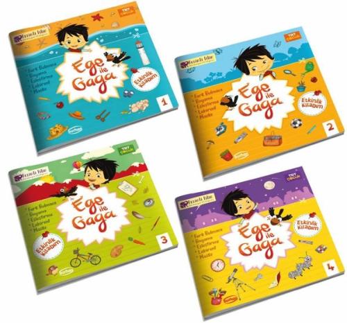TRT Çocuk Ege ile Gaga Etkinlik Kitabım Seti - 4 Kitap Takım