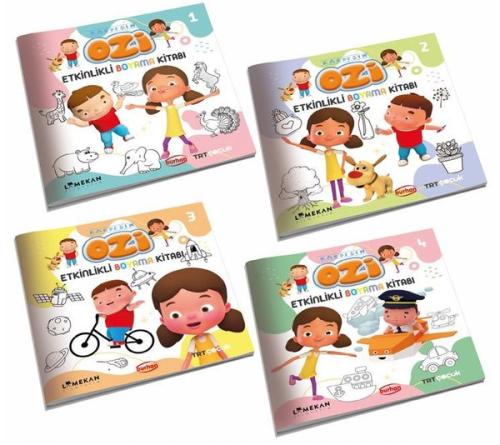 TRT Çocuk Kardeşim Etkinlikli Boyama Kitabı Seti - 4 Kitap Takım