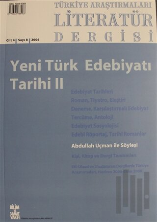 Türkiye Araştırmaları Literatür Dergisi Cilt: 4 Sayı: 8 - 2006 | Kitap