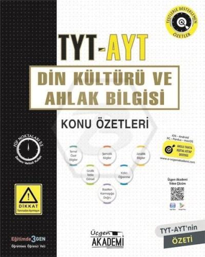 TYT Din Kültürü ve Ahlak Bilgisi Konu Özetleri