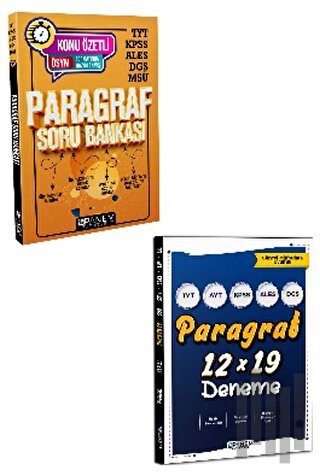TYT KPSS ALES DGS MSÜ Paragraf Soru Bankası + Paragraf Deneme | Kitap 
