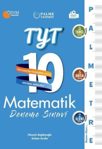 TYT Matematik 10 Deneme Sınavı - Palmetre Serisi