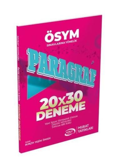 TYT Paragraf 20x30 Deneme - ÖSYM Sınavlarına Yönelik | Kitap Ambarı