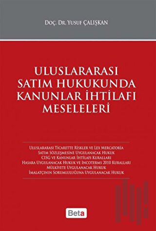Uluslararası Satım Hukukunda Kanunlar İhtilafı Meseleleri