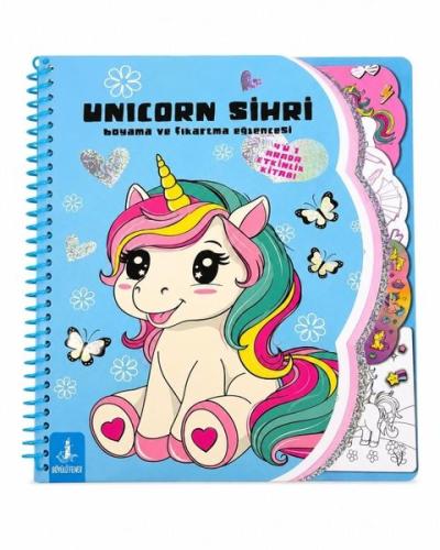 Unicorn Sihri - Boyama ve Çıkartma Eğlencesi | Kitap Ambarı