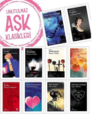Unutulmaz Aşk Klasikleri Seti (10 Kitap Takım) | Kitap Ambarı