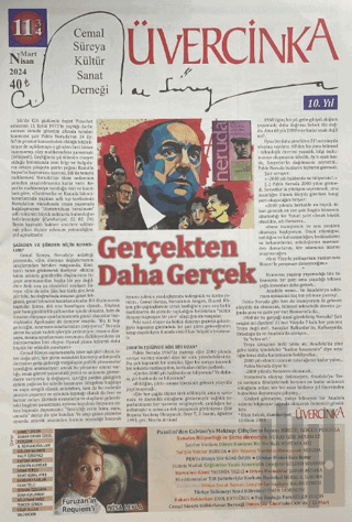 Üvercinka Dergisi Sayı: 113 -114 Mart- Nisan 2024